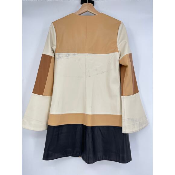 Alexis | NWT Cameron Dress in Multi Patchwork Faux Leather Shift AS IS M - Picture 4 of 16